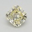 0.74 Ct. Fancy Light Yellow Cushion Lab Grown Diamond