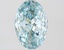 2.51 Ct. Fancy Intense Greenish Blue Oval Lab Grown Diamond