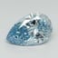 3.11 Ct. Fancy Intense Blue Pear Lab Grown Diamond