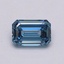 1.10 Ct. Fancy Intense Blue Emerald Lab Grown Diamond