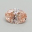 0.51 Ct. Fancy Vivid Pink Oval Lab Grown Diamond