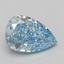 2.86 Ct. Fancy Vivid Blue Pear Lab Grown Diamond