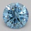 1.04 Ct. Fancy Vivid Blue Round Lab Grown Diamond