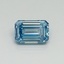 1.06 Ct. Fancy Vivid Blue Emerald Lab Grown Diamond