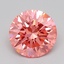 0.94 Ct. Fancy Vivid Pink Round Lab Grown Diamond