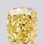 1.75 Ct. Fancy Vivid Yellow Cushion Lab Grown Diamond