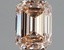 1.16 Ct. Fancy Light Orangy Pink Emerald Lab Grown Diamond