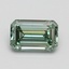 1.01 Ct. Fancy Intense Pacific Green Emerald Lab Grown Diamond