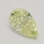 0.58 Ct. Fancy Light Yellow Pear Diamond