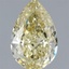 1.56 Ct. Fancy  Yellow Pear Lab Grown Diamond
