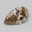 0.48 Ct. Fancy Light Gray Brown Pear Lab Grown Diamond