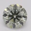 1.00 Ct. Fancy Gray-Greenish Yellow Round Diamond
