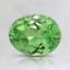 7.6x6mm Unheated Green Oval Grossular Garnet
