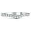 Custom Petite Contoured Diamond Wedding Ring
