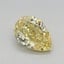 0.77 Ct. Fancy Yellow Pear Lab Grown Diamond