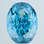 4.32 Ct. Fancy Vivid Blue Oval Lab Grown Diamond