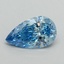 0.94 Ct. Fancy Vivid Blue Pear Lab Grown Diamond