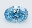 2.03 Ct. Fancy Vivid  Blue Oval Lab Grown Diamond