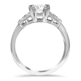 Custom Vintage-Inspired Geometric Diamond Ring