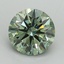 2.10 Ct. Fancy Vivid Green Round Lab Grown Diamond