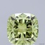 2.53 Ct. Fancy Vivid Green Cushion Lab Grown Diamond