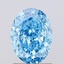 1.51 Ct. Fancy Vivid Blue Oval Lab Grown Diamond
