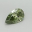 1.00 Ct. Fancy Vivid Green Pear Lab Grown Diamond