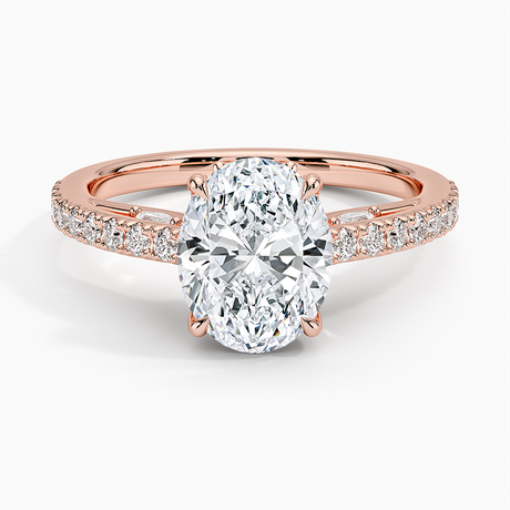 14K Rose Gold Secret Garden Adorned Gallery Diamond Ring (1/2 ct. tw.)
