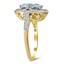 The Meaghan Ring, smalltop view on a hand