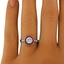 The Summer Ring, smalltop view on a hand