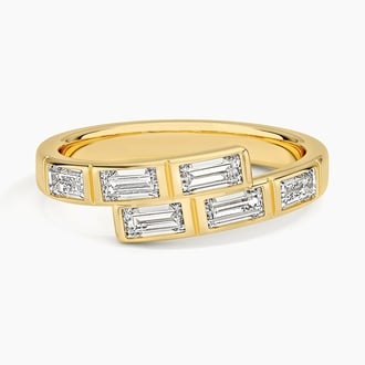 Brooklyn Baguette Lab Diamond Bypass Ring