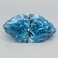 2.83 Ct. Fancy Vivid Blue Marquise Lab Grown Diamond