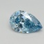 1.12 Ct. Fancy Vivid Blue Pear Lab Grown Diamond