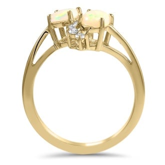 Custom Opal Bypass Ring