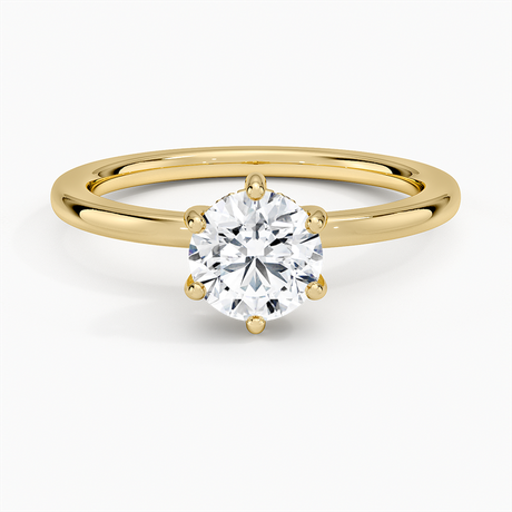 Sydney Perfect Fit Hidden Halo Six-Prong Diamond Ring