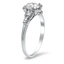 The Jena Ring, smalltop view on a hand