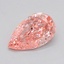 1.88 Ct. Fancy Vivid  Pink Pear Lab Grown Diamond