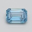 0.72 Ct. Fancy Vivid Blue Emerald Lab Grown Diamond
