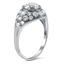 The Aadila Ring, smalltop view on a hand