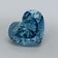 1.21 Ct. Fancy Vivid Malibu Blue Heart Lab Grown Diamond