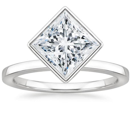 Floating Bezel Solitaire Ring