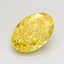 1.10 Ct. Fancy Vivid Yellow Yellow Oval Lab Grown Diamond