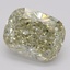 3.01 Ct. Fancy Brownish Greenish Yellow Cushion Diamond