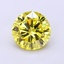 1.02 Ct. Fancy Intense  Yellow Round Lab Grown Diamond