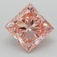 2.17 Ct. Fancy Vivid Pink Princess Lab Grown Diamond