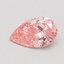 0.51 Ct. Fancy Intense Pink Pear Lab Grown Diamond