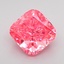 1.38 Ct. Fancy Vivid Pink Cushion Lab Grown Diamond