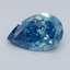 1.00 Ct. Fancy Vivid Blue Pear Lab Grown Diamond