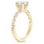 18K Yellow Gold Versailles Hidden Halo Diamond Ring, smallside view