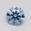 1.50 Ct. Fancy Vivid Blue Round Lab Grown Diamond